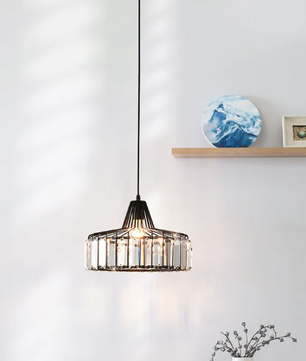 Kristallen Hanglamp – Moderne Plafondlamp met Luxe Design, Voor Woonkamer & Slaapkamer