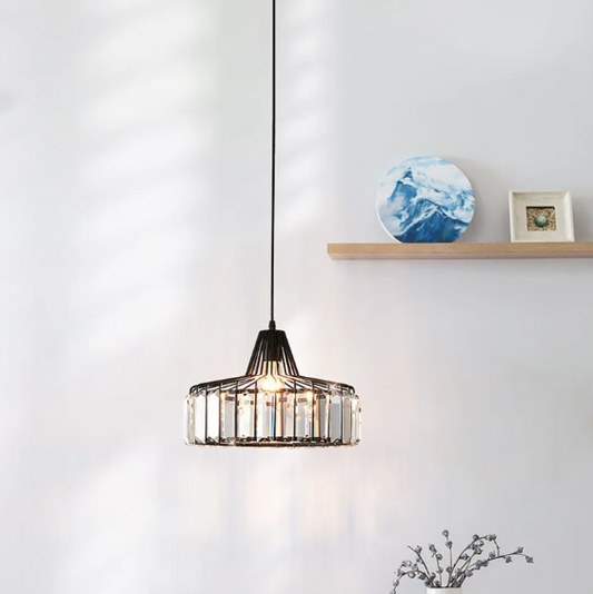 Kristallen Hanglamp – Moderne Plafondlamp met Luxe Design, Voor Woonkamer & Slaapkamer