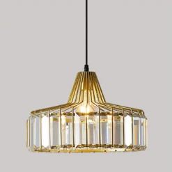 Kristallen Hanglamp – Moderne Plafondlamp met Luxe Design, Voor Woonkamer & Slaapkamer