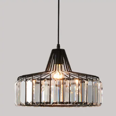 Kristallen Hanglamp – Moderne Plafondlamp met Luxe Design, Voor Woonkamer & Slaapkamer