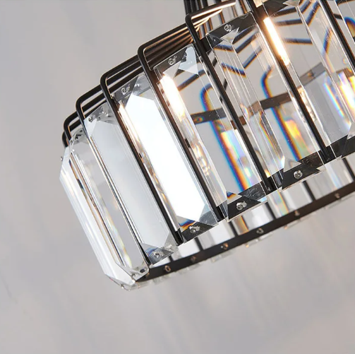Kristallen Hanglamp – Moderne Plafondlamp met Luxe Design, Voor Woonkamer & Slaapkamer