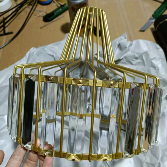 Kristallen Hanglamp – Moderne Plafondlamp met Luxe Design, Voor Woonkamer & Slaapkamer