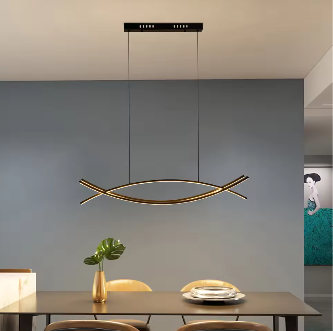 Moderne LED Hanglamp – Dimbare Plafondlamp met Afstandsbediening