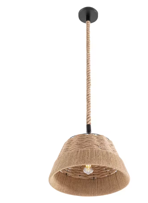 Rotan Hanglamp – Handgeweven Plafondlamp met Landelijke Stijl