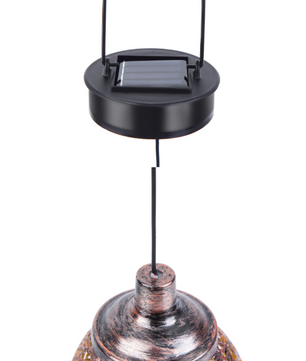Set van 2 Solar Hanglampen – Unieke Holle Tuinlampen met LED & IP44