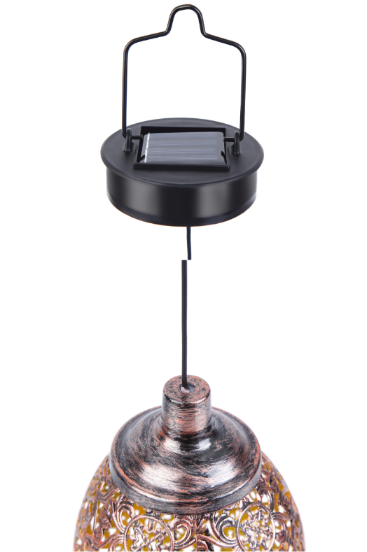 Set van 2 Solar Hanglampen – Unieke Holle Tuinlampen met LED & IP44