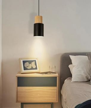 Industriële Hanglamp – Vintage Plafondlamp van Hout & Metaal