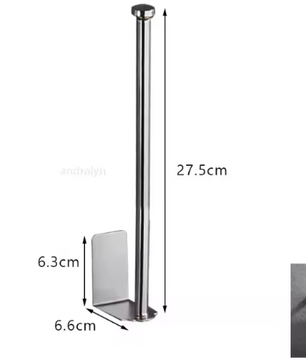 RVS Toiletrolhouder – Zelfklevend & Zonder Boren, Wandmontage
