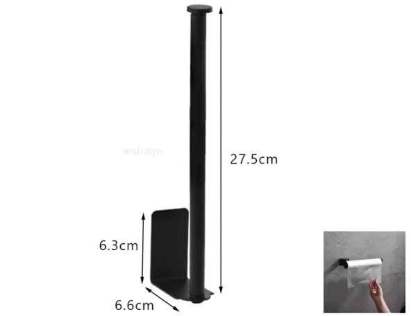 RVS Toiletrolhouder – Zelfklevend & Zonder Boren, Wandmontage