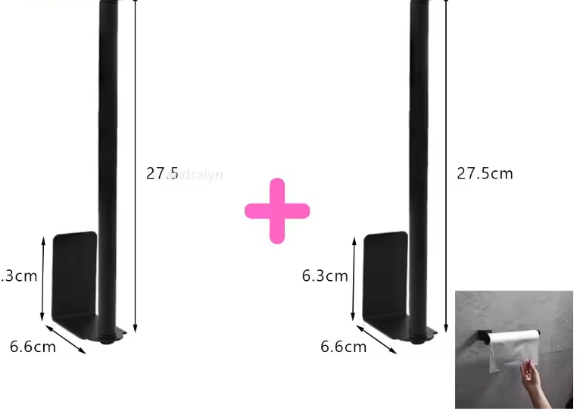 RVS Toiletrolhouder – Zelfklevend & Zonder Boren, Wandmontage