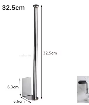 RVS Toiletrolhouder – Zelfklevend & Zonder Boren, Wandmontage