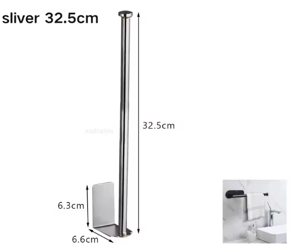 RVS Toiletrolhouder – Zelfklevend & Zonder Boren, Wandmontage