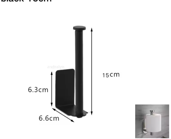 RVS Toiletrolhouder – Zelfklevend & Zonder Boren, Wandmontage