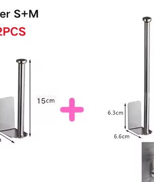 RVS Toiletrolhouder – Zelfklevend & Zonder Boren, Wandmontage
