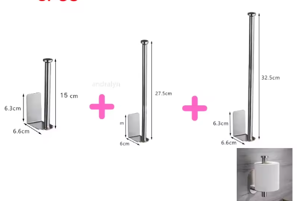 RVS Toiletrolhouder – Zelfklevend & Zonder Boren, Wandmontage