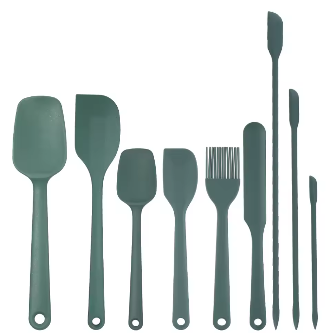 Siliconen Spatelset 6/9-delig – Hittebestendig & Antiaanbak, Keuken Essentials