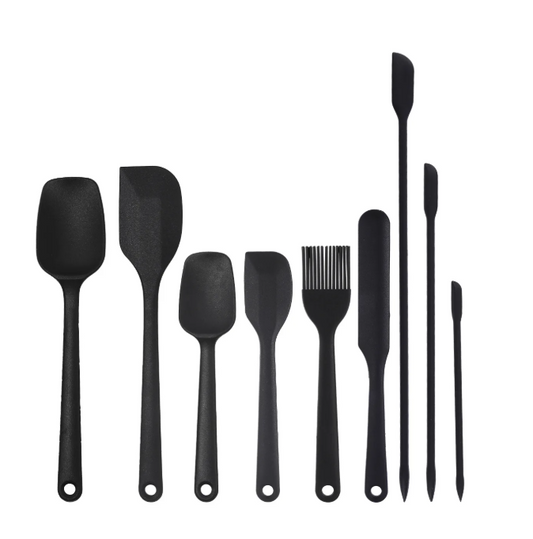 Siliconen Spatelset 6/9-delig – Hittebestendig & Antiaanbak, Keuken Essentials