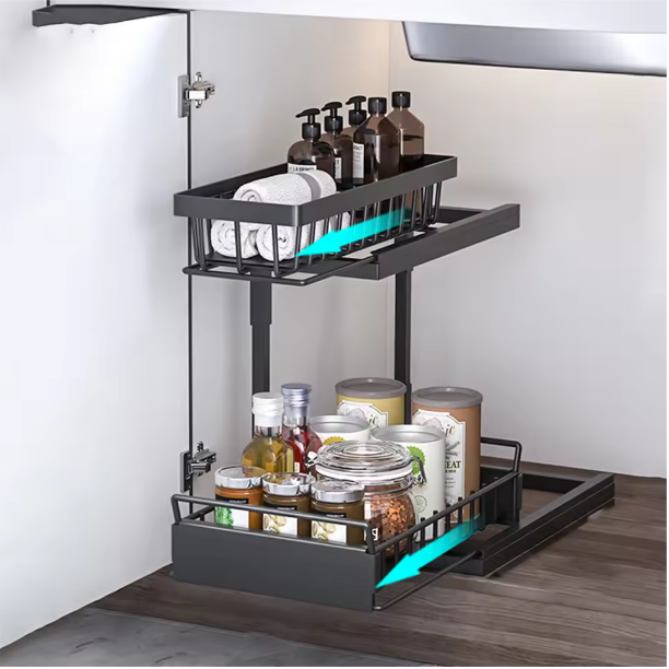 Ondergoot Organizer 2-Lagen – Uitschuifbaar & Ruimtebesparend