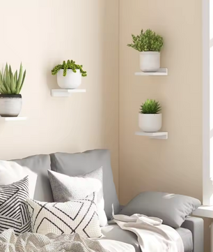 Set van 4 Kleine Wandplanken – Houten Zwevende Planken, Decoratief & Ruimtebesparend