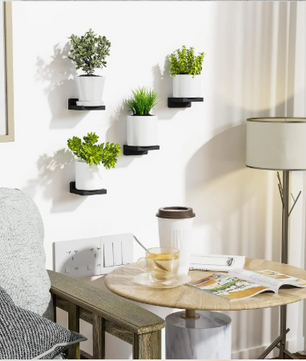 Set van 4 Kleine Wandplanken – Houten Zwevende Planken, Decoratief & Ruimtebesparend