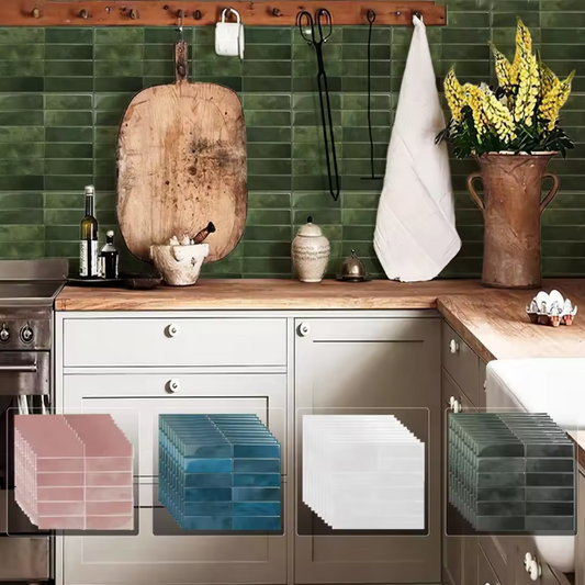 Peel & Stick Keuken Backsplash Tegels – 3D Zelfklevend, Waterdicht & Hittebestendig