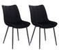 Set van 2 Eetkamerstoelen – Kunstleer Zitting & Metalen Poten, Ergonomisch en Duurzaam
