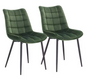 Set van 2 Eetkamerstoelen – Kunstleer Zitting & Metalen Poten, Ergonomisch en Duurzaam