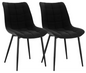 Set van 2 Eetkamerstoelen – Kunstleer Zitting & Metalen Poten, Ergonomisch en Duurzaam