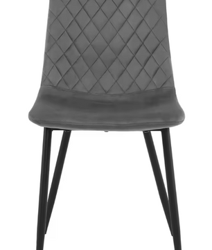 Set van 4 Scandinavische Eetkamerstoelen – Fluwelen Zitting & Metalen Poten, Modern en Comfortabel