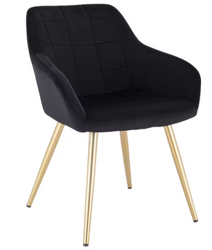 Velvet Eetkamerstoel met Armleuningen – Ergonomisch & Stabiel Design