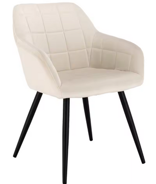 Velvet Eetkamerstoel met Armleuningen – Ergonomisch & Stabiel Design