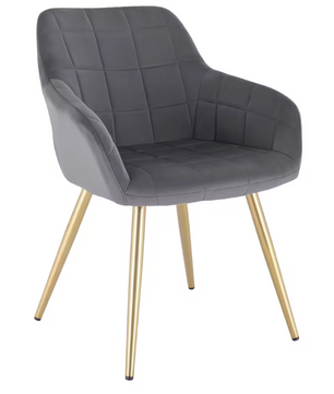 Velvet Eetkamerstoel met Armleuningen – Ergonomisch & Stabiel Design