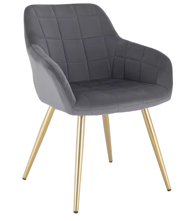 Velvet Eetkamerstoel met Armleuningen – Ergonomisch & Stabiel Design