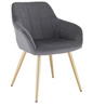 Velvet Eetkamerstoel met Armleuningen – Ergonomisch & Stabiel Design