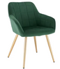 Velvet Eetkamerstoel met Armleuningen – Ergonomisch & Stabiel Design