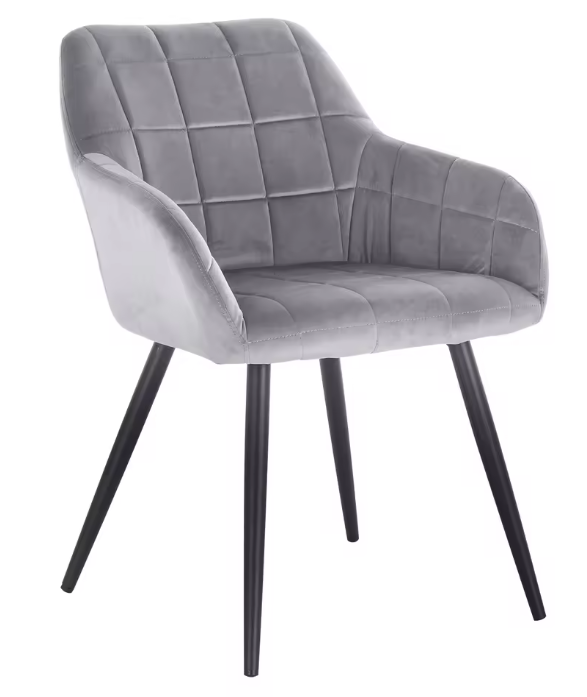Velvet Eetkamerstoel met Armleuningen – Ergonomisch & Stabiel Design