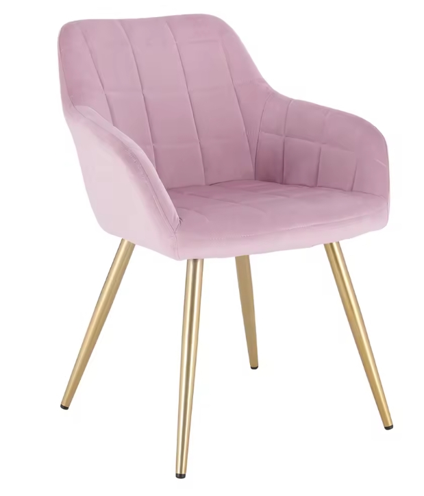 Velvet Eetkamerstoel met Armleuningen – Ergonomisch & Stabiel Design