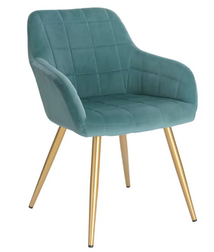 Velvet Eetkamerstoel met Armleuningen – Ergonomisch & Stabiel Design