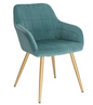 Velvet Eetkamerstoel met Armleuningen – Ergonomisch & Stabiel Design