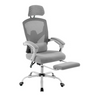 Ergonomische Mesh Gamingstoel met Voetsteun – Verstelbare Rugleuning & Lendensteun