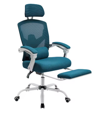 Ergonomische Mesh Gamingstoel met Voetsteun – Verstelbare Rugleuning & Lendensteun