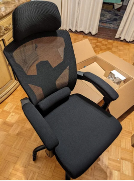 Ergonomische Mesh Gamingstoel met Voetsteun – Verstelbare Rugleuning & Lendensteun