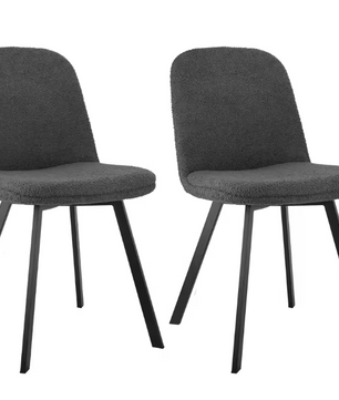 Set van 2 Ergonomische Eetkamerstoelen – Waterafstotend & Krasbestendig, Modern Design