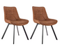 Set van 2 Ergonomische Eetkamerstoelen – Waterafstotend & Krasbestendig, Modern Design