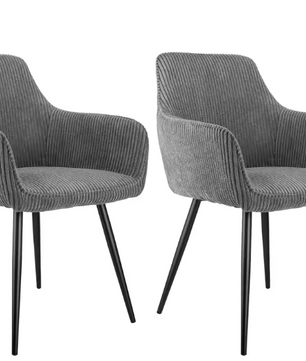 Set van 2 Ergonomische Eetkamerstoelen – Waterafstotend & Krasbestendig, Modern Design