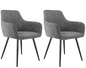 Set van 2 Ergonomische Eetkamerstoelen – Waterafstotend & Krasbestendig, Modern Design