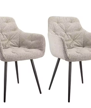 Set van 2 Ergonomische Eetkamerstoelen – Waterafstotend & Krasbestendig, Modern Design