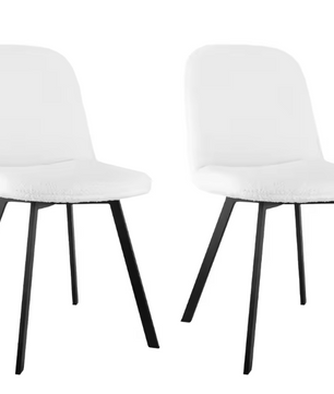 Set van 2 Ergonomische Eetkamerstoelen – Waterafstotend & Krasbestendig, Modern Design