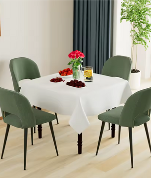 Set van 2 Corduroy Eetkamerstoelen – Gestoffeerde Zitting & Verstelbare Metalen Poten, Modern en Comfortabel