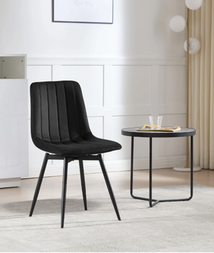 Set van 4 Draaibare Velvet Eetkamerstoelen – 360° Rotatie & Ergonomisch Design